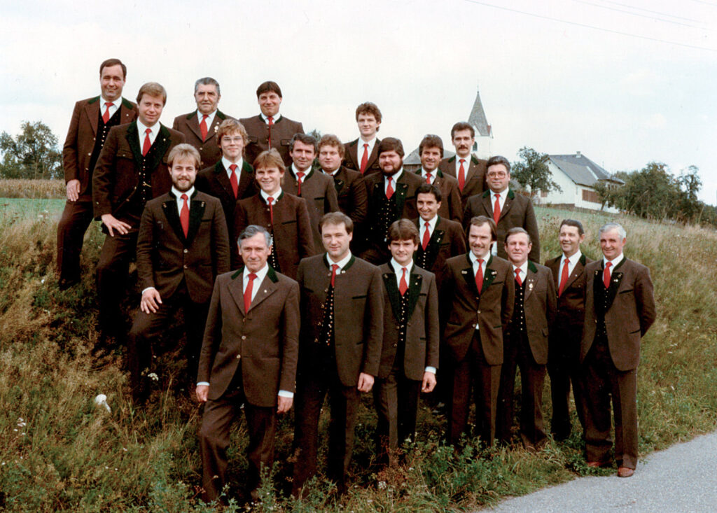 Der MGV Poggersdorf im Jahr 1985